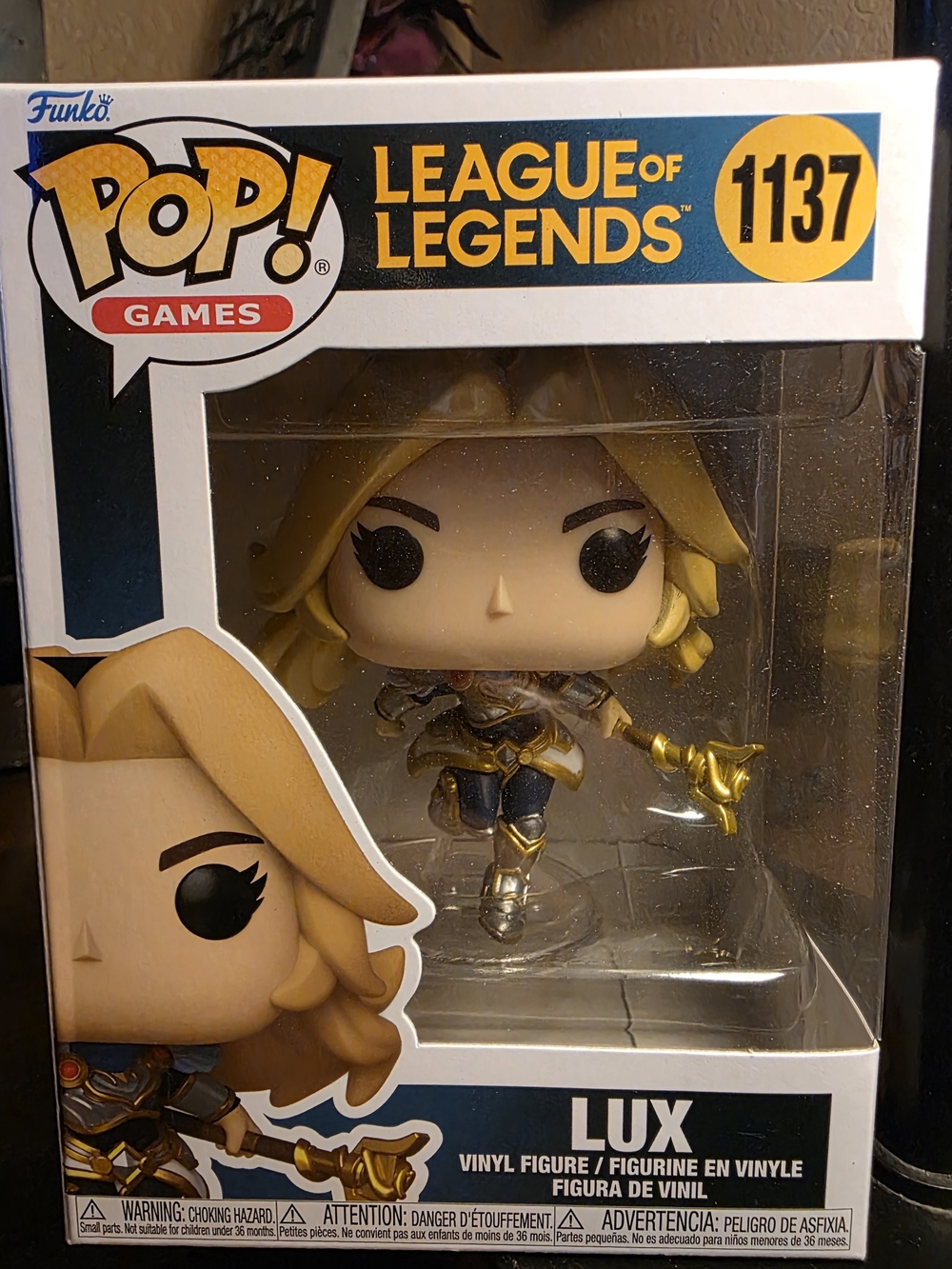 Funko Pop! Games League of Legends Lux Vinyl Figure - Gold, Blonde